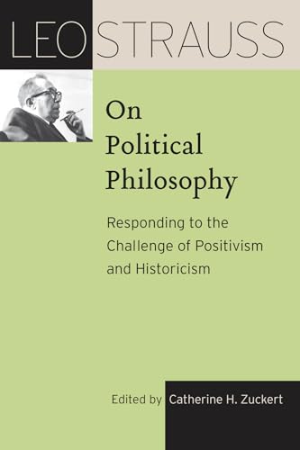 Book cover: “Leo Strauss on Political Philosophy” with portrait of Strauss.
