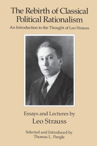 Book cover featuring a black and white portrait of Leo Strauss.