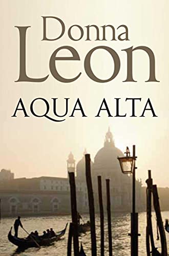 Book cover showing a gondola on a Venetian canal with a church in background.