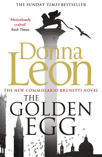 Book cover featuring a winged lion statue atop a column against a Venetian skyline.