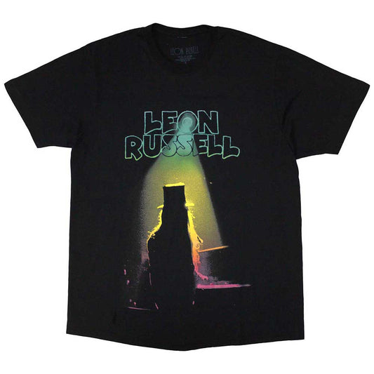 A medium unisex t-shirt featuring Leon Russell's Masquerade album artwork on the front.