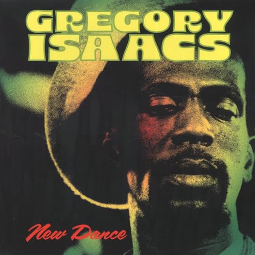 Album cover featuring a portrait of Gregory Isaacs with yellow and green lighting effects.