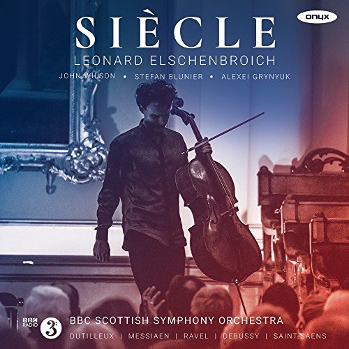 Cellist Leonard Elschenbroich performing with the BBC Scottish Symphony Orchestra.