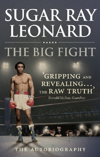 Book cover featuring boxer Sugar Ray Leonard in a boxing ring.