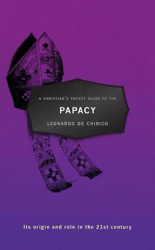 Purple book cover with a mitre illustration and the title "Papacy.