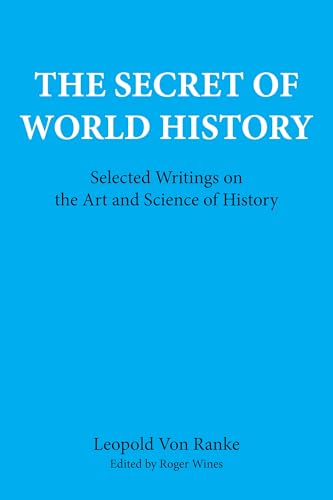 Blue book cover with white text: "The Secret of World History.