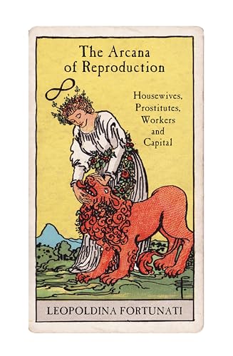 Book cover featuring a tarot-style illustration of a woman taming a red lion.