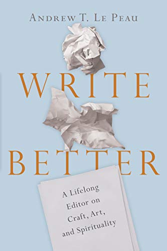 Book cover with crumpled paper and large, serif title "Write Better".