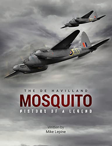Book cover featuring two de Havilland Mosquito aircraft in flight.