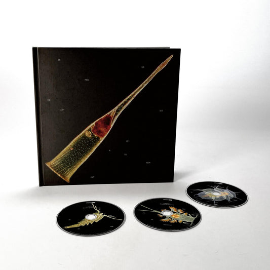 Leprous “Melodies Of Atonement” CD packaging with abstract artwork and two discs.