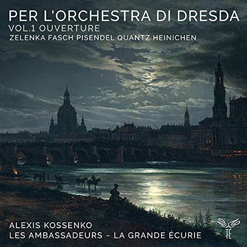 CD cover depicting a nighttime cityscape with horses and riders.