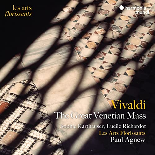 CD cover for Vivaldi’s “The Great Venetian Mass” with mosaic floor.