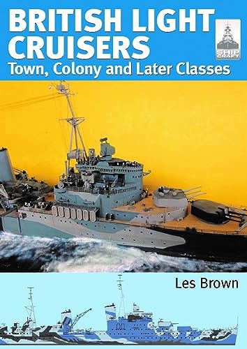 Book cover featuring a grey British light cruiser on yellow waves.