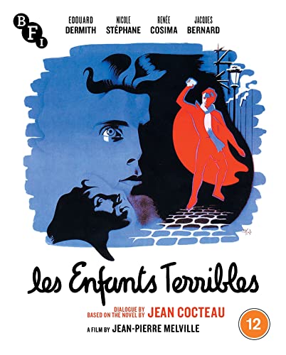 Les Enfants Terribles" Blu-ray cover with illustrated figures in blue tones.