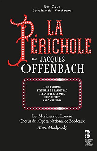"Black CD cover with red and white text, featuring 'La Perichole' in large red letters."