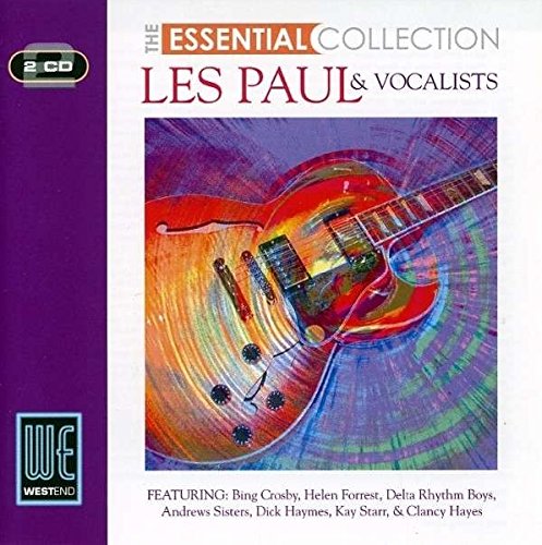 "CD cover with a colorful guitar image and 'Les Paul & Vocalists' text."