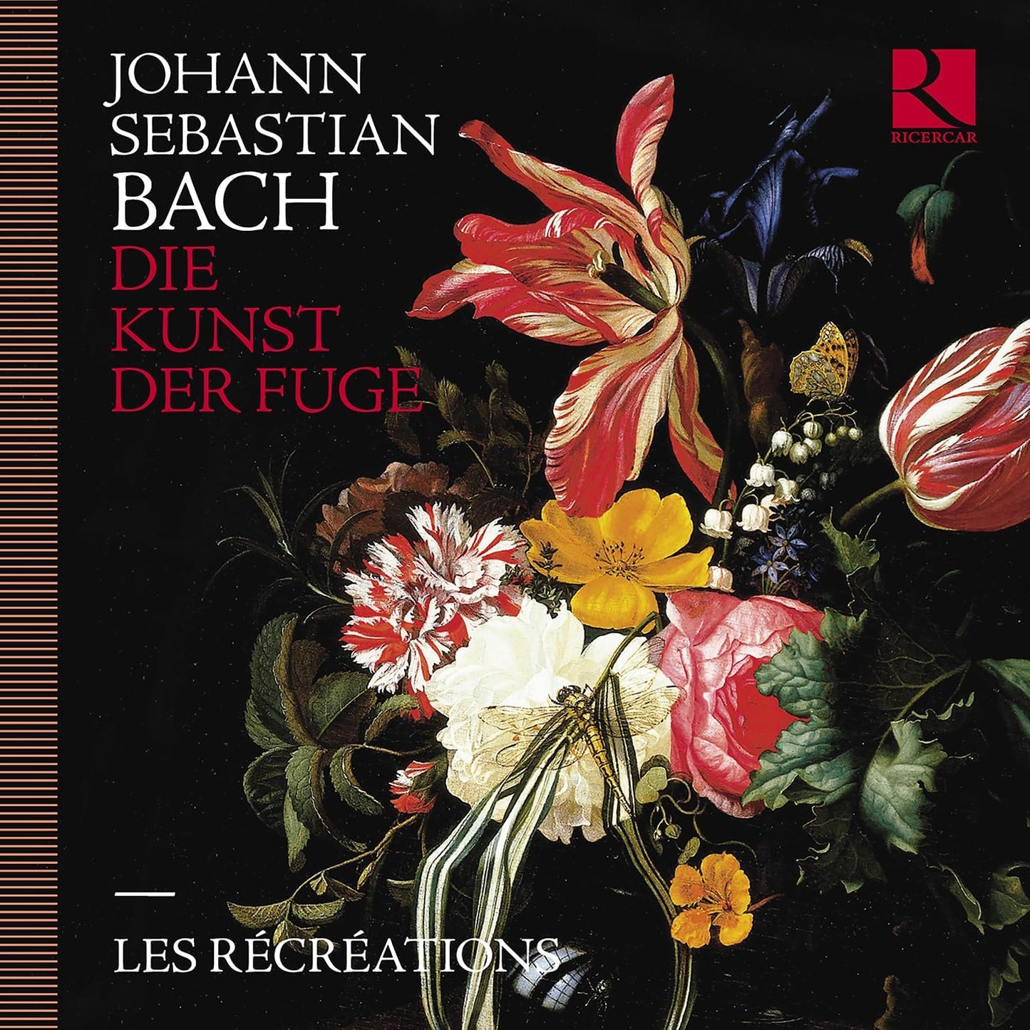 CD cover for Bach’s “Die Kunst Der Fuge” featuring a floral still life.