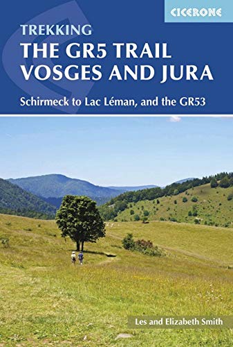 Book cover depicting a mountain landscape and hikers on a trail.
