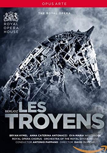 DVD cover for Berlioz’s “Les Troyens” opera, featuring the Trojan Horse.