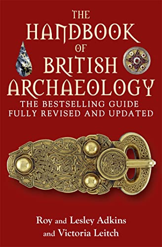 Book cover: “The Handbook of British Archaeology” with artifact images.