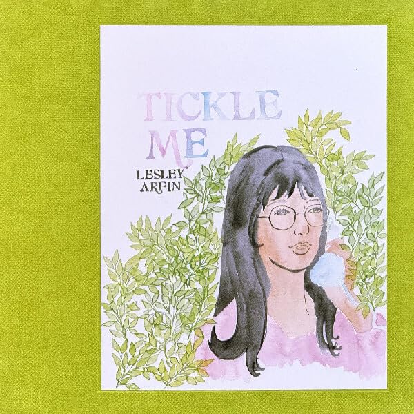 Book cover with watercolor portrait of a woman wearing glasses.