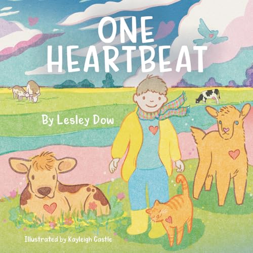Book cover: boy with animals in a colorful, illustrated landscape.