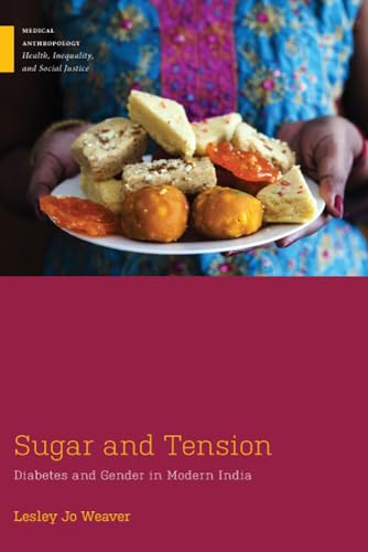 Book cover with sweets and a woman’s hands, titled “Sugar and Tension.”