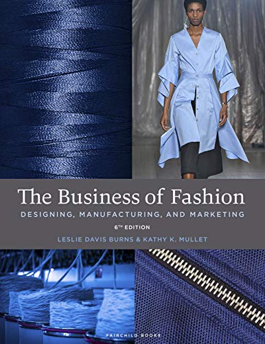 Book cover for The Business of Fashion showing textile textures and a fashion model.