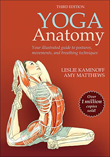 Book cover showing an anatomical illustration of a person in a yoga pose.