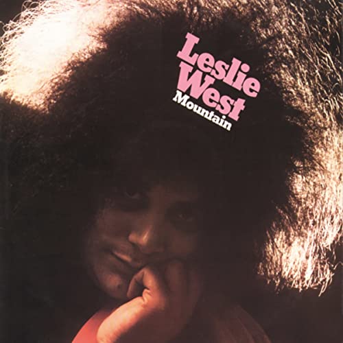 Album cover for Leslie West’s “Mountain” featuring a portrait of the artist.