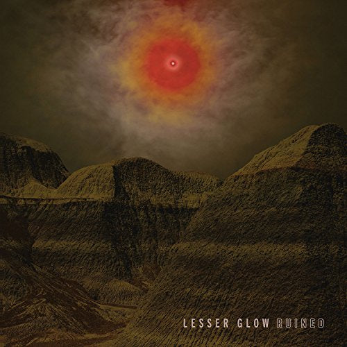 Album cover: mountains below a fiery, swirling red and orange sky.