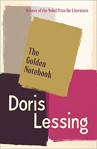 Book cover of The Golden Notebook by Doris Lessing with abstract colored rectangular blocks.