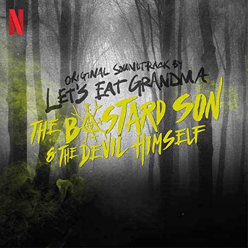 Vinyl cover art featuring a misty forest with yellow text and a Netflix logo.