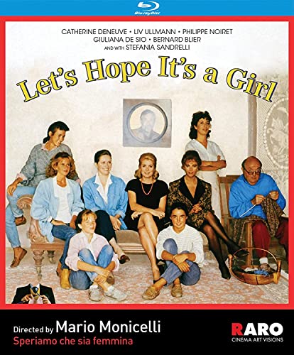 “Let’s Hope It’s a Girl” Blu-ray cover featuring a group portrait of people.