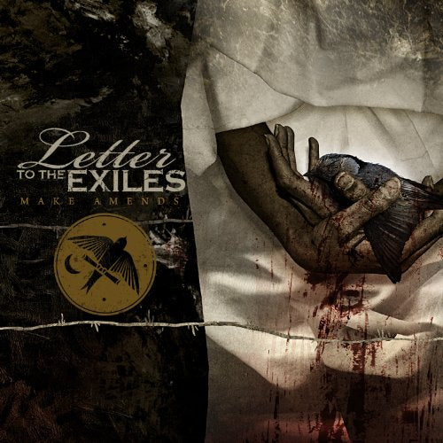 CD cover: hands holding a bird, dark and distressed aesthetic.