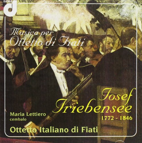 CD cover depicting a classical painting of musicians playing wind instruments.