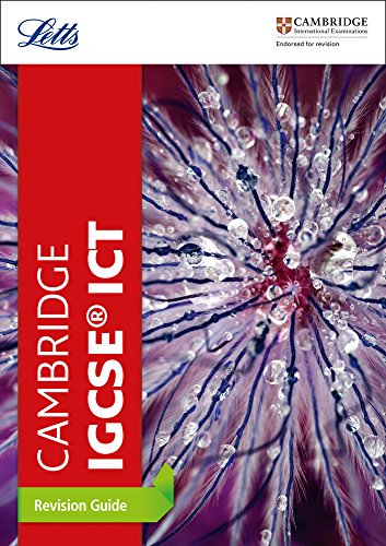 IGCSE ICT revision guide cover with a red stripe and floral image.