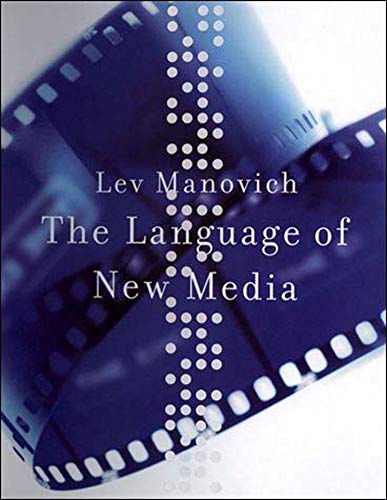 Book cover: "The Language of New Media" by Lev Manovich, blue tones.