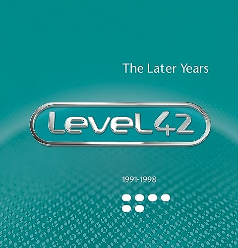Level 42 CD cover, teal background, silver logo and dates 1991-1998.