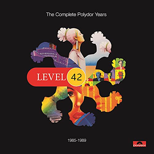 Level 42 album cover: collage of faces and colorful abstract shapes.