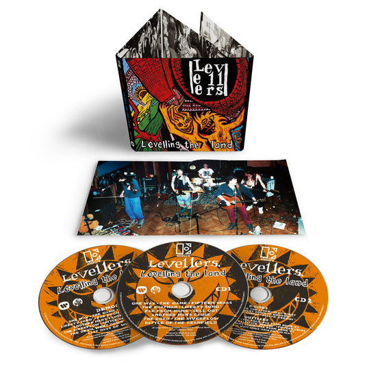 3CD set of The Levellers’ “Levelling The Land” album, with cover art.