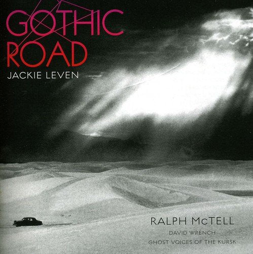 CD cover for Jackie Leven’s “Gothic Road” with a stormy landscape.