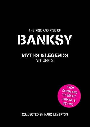 Black book cover with white text: "Banksy Myths and Legends Volume 3.