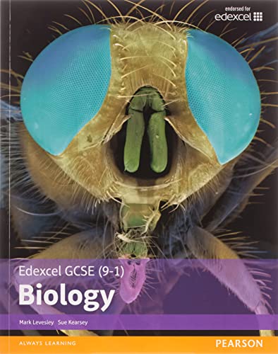 Textbook cover featuring a close-up of a dragonfly’s eye, titled “Edexcel GCSE Biology”.