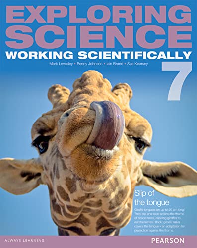 Year 7 science textbook cover featuring a close-up of a giraffe.