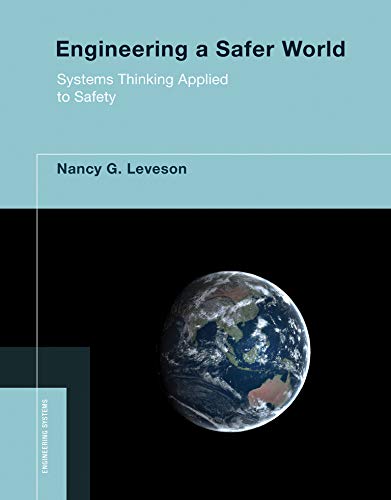 Book cover with Earth image, titled “Engineering a Safer World.”