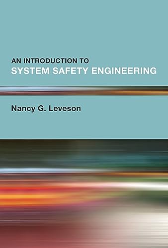 Book cover: "An Introduction to System Safety Engineering" by Nancy G. Leveson.
