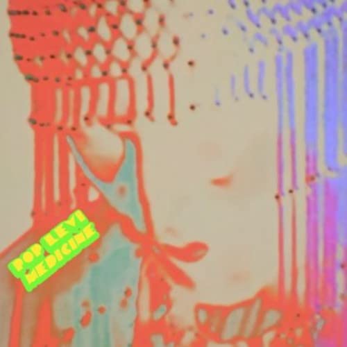 CD cover for Levi,pop’s “Medicine” with abstract red and blue imagery.