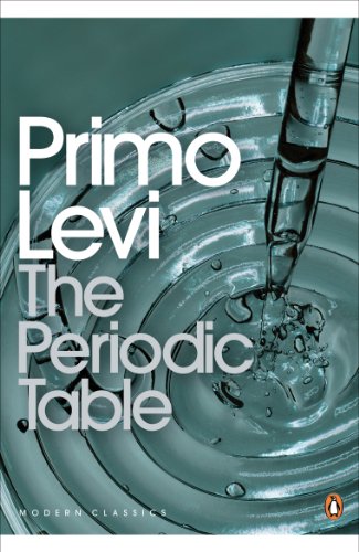 "Book cover of 'The Periodic Table' by Primo Levi, featuring a mosaic art design."