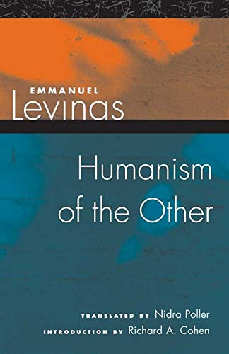 Book cover: "Humanism of the Other" by Emmanuel Levinas, abstract design.